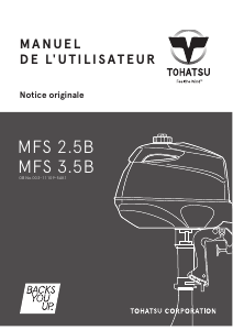 Mode d’emploi Tohatsu MFS 3.5B (EU Model) Moteur hors-bord