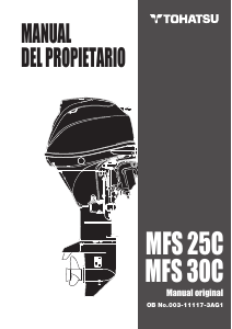 Manual de uso Tohatsu MFS30B Motor fuera de borda