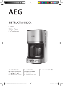 Manual AEG KF5255 Máquina de café