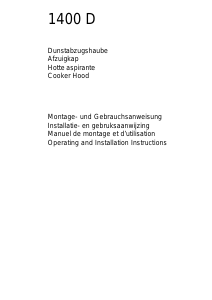 Bedienungsanleitung AEG 1400D Dunstabzugshaube