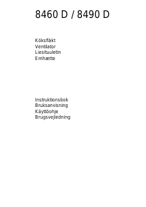 Bruksanvisning AEG 8460D Köksfläkt