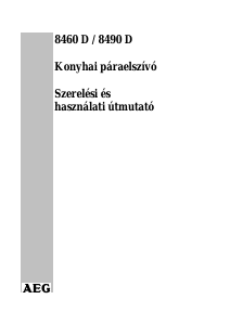 Használati útmutató AEG 8490D Páraelszívó
