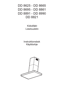 Käyttöohje AEG DD8861 Liesituuletin