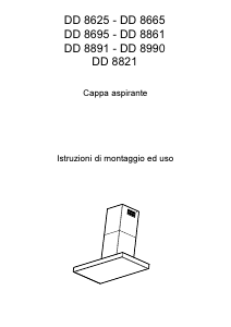Manuale AEG DD8861 Cappa da cucina