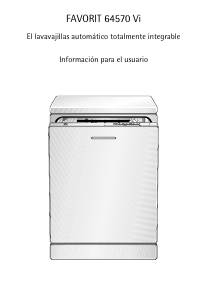 Manual de uso AEG F64570V Lavavajillas