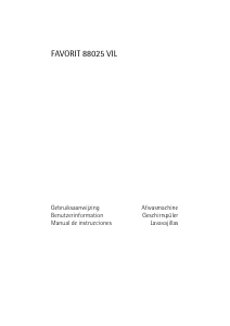 Manual de uso AEG F88025VI Lavavajillas
