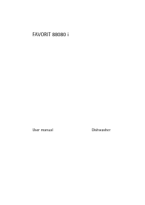 Manual AEG F88080I Dishwasher