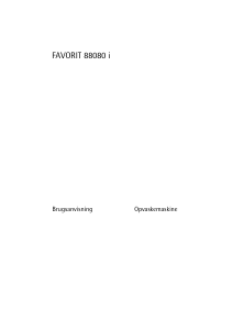 Brugsanvisning AEG F88080I Opvaskemaskine