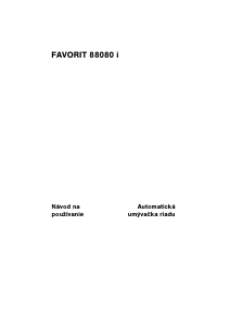 Návod AEG F88080I Umývačka riadu