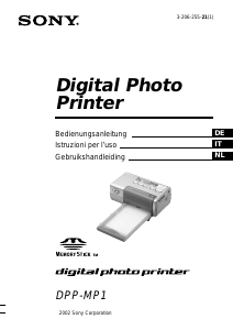 Manuale Sony DPP-MP1 Stampante fotografica