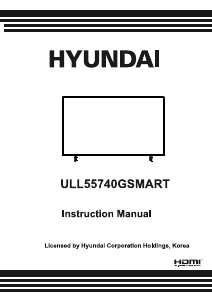 Manuál Hyundai ULL55740GSMART LED televize