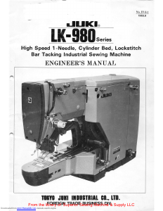Manual Juki LK-984 Sewing Machine