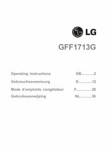 Handleiding LG GFF1713GB Vriezer