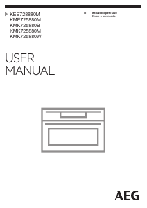 Manuale AEG KMK725880W Microonde