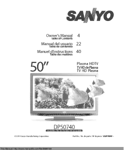 Handleiding Sanyo DP50740 LCD televisie