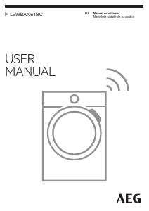 Manual AEG L9WBAN61BC Mașină de spalat cu uscator