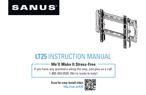 Handleiding Sanus LT25 Muurbeugel