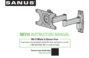 Handleiding Sanus MF215 Muurbeugel