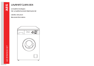 Manuale AEG CLARA804 Lavatrice