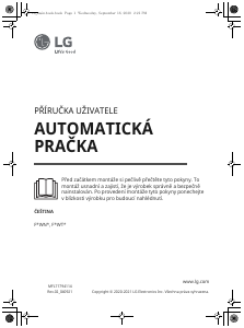 Návod LG F4AIDDWT4Z9 Práčka