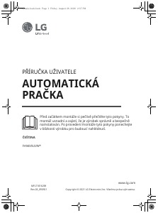 Návod LG FA94V5UVW0 Práčka