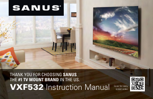 Handleiding Sanus VXF532 Muurbeugel