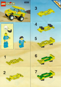 Manual Lego set 6550 Town Outback racer