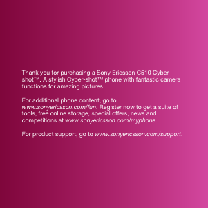 Handleiding Sony Ericsson C510 Mobiele telefoon