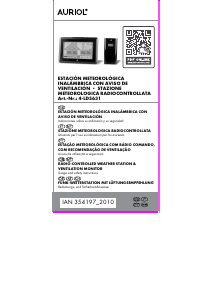 Manual Auriol IAN 354197 Estação meteorológica