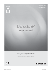Manual Samsung DW60M6055FG/SA Dishwasher