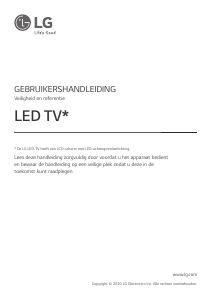 Handleiding LG 43UN80006LC LED televisie