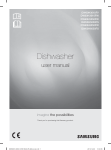 Manual Samsung DW60H3010FW/PC Dishwasher