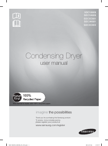 Manual Samsung SDC3K801 Dryer
