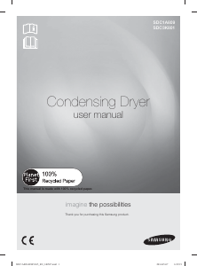 Manual Samsung SDC1A809/XSG Dryer