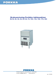 Bruksanvisning Porkka KL22 Isbitmaskin