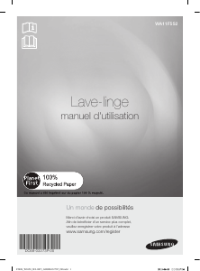 Mode d’emploi Samsung WA11F5S2UWW/YA Lave-linge