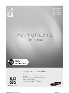 Handleiding Samsung WA15F7S4UWA Wasmachine