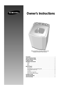 Handleiding Samsung WS7000A1 Wasmachine