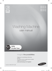 Manual Samsung WA15F7S4UWW/AS Washing Machine
