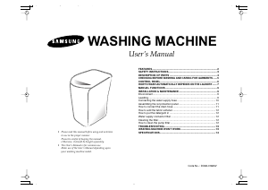 Handleiding Samsung WB14R4 Wasmachine