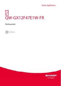 Manual Sharp QW-GX12F47E1W-FR Dishwasher