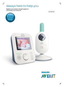 كتيب جهاز مراقبة الأطفال SCD620 Avent Philips