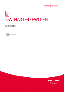 Manual Sharp QW-NA31F45EWO-EN Dishwasher