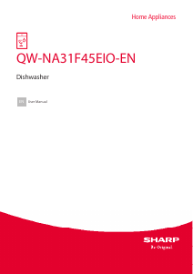 Manual Sharp QW-NA31F45EIO-EN Dishwasher