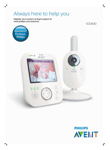 Manual Philips SCD630 Avent Monitor de bebê