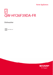 Manual Sharp QW-HY26F39DA-FR Dishwasher