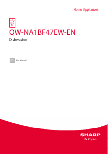 Manual Sharp QW-NA1BF47EW-EN Dishwasher
