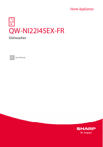 Manual Sharp QW-NI22I45EX-FR Dishwasher