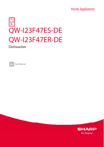 Manual Sharp QW-I23F47ES-DE Dishwasher