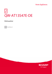 Manual Sharp QW-AT13S47E-DE Dishwasher